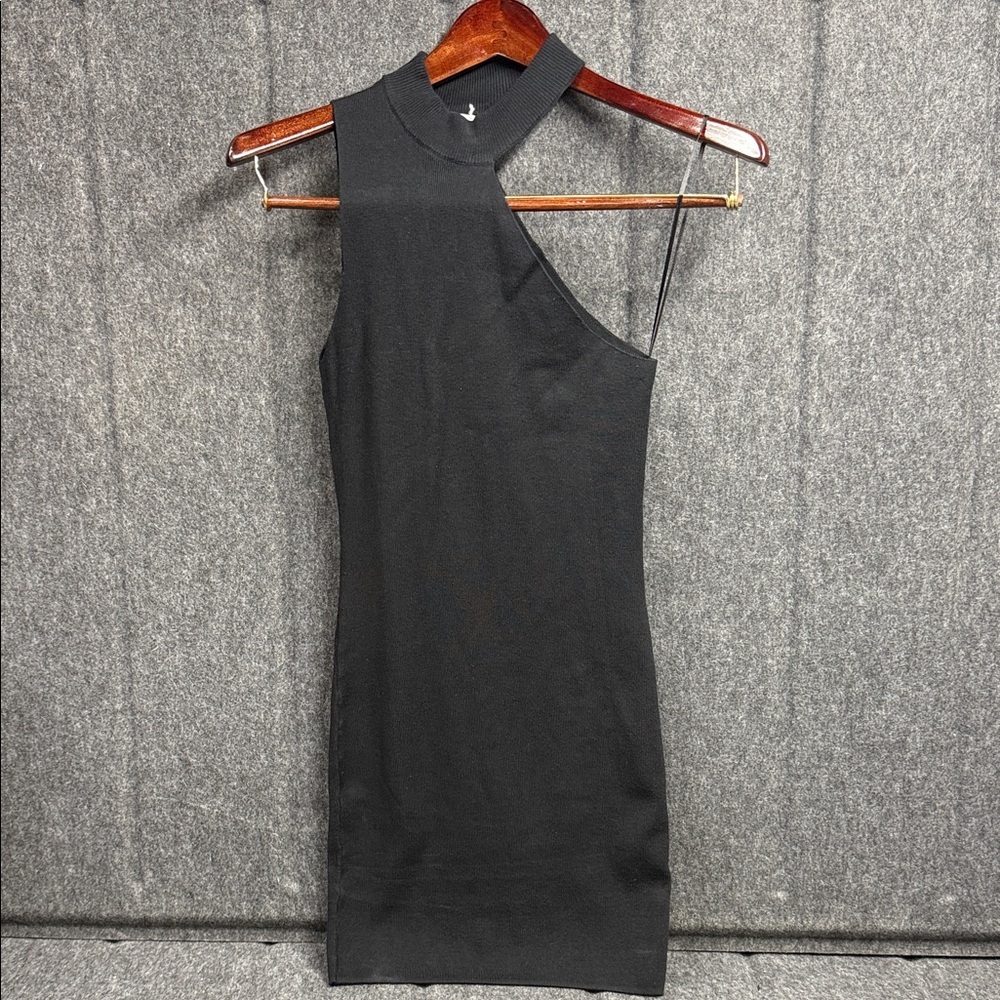 Seek The Label Chic One Shoulder Black Dress